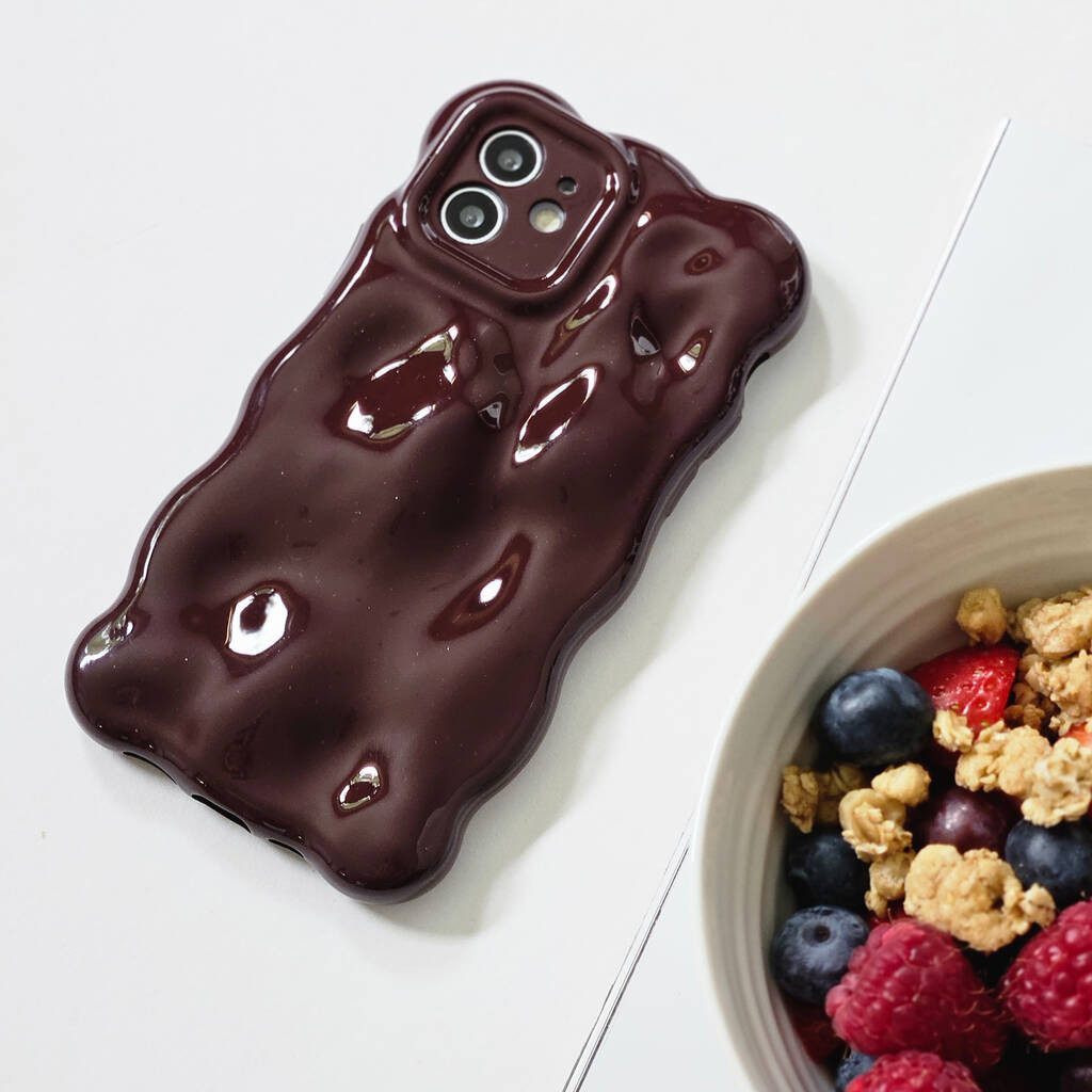 Burgundy Bubble Phone Case | Not On The High Street