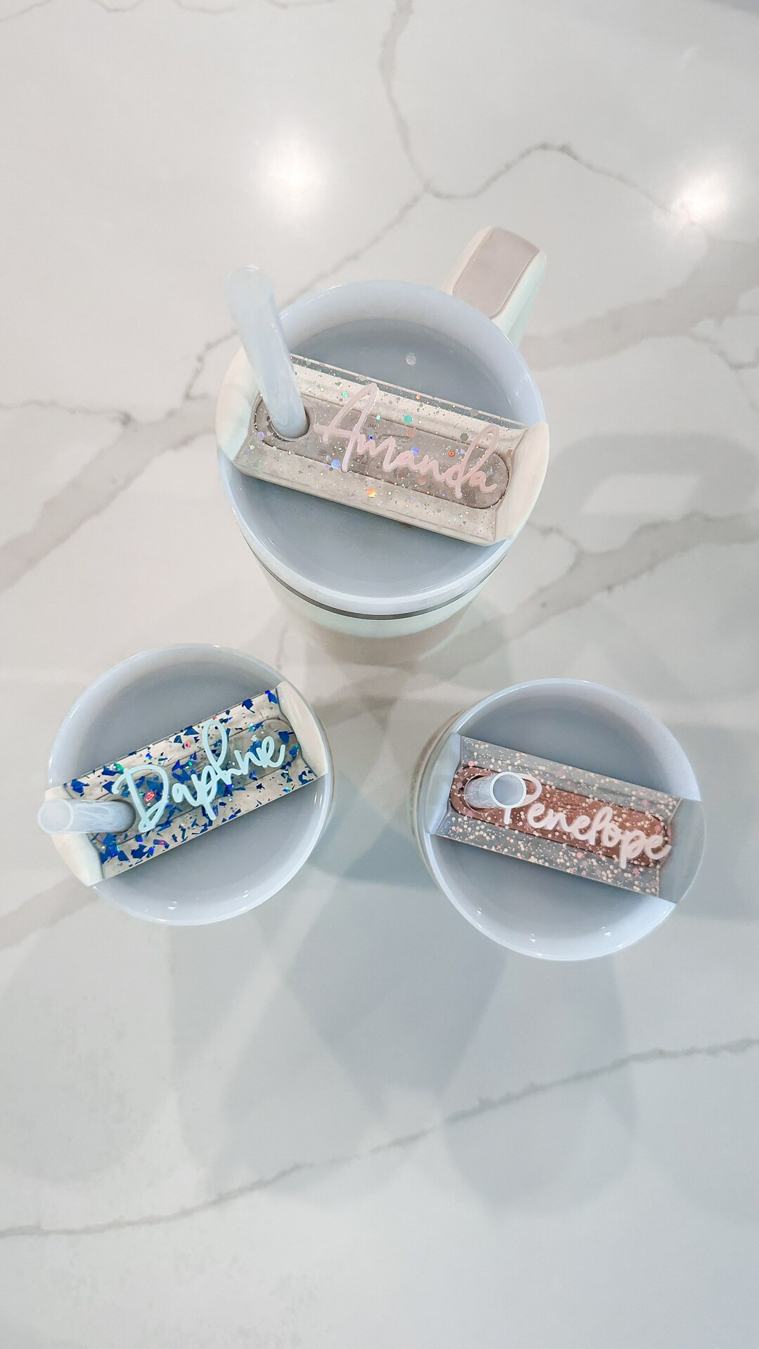 Custom Name Topper Stanley Lid Name Tag Plate Minimalist - Etsy | Etsy (US)