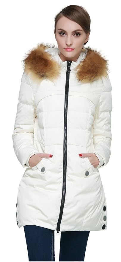Orolay Women's Down Jacket with Faux Fur Trim Hood | Amazon (US)