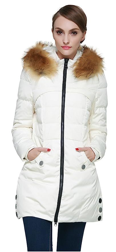Orolay Women's Down Jacket with Faux Fur Trim Hood | Amazon (US)