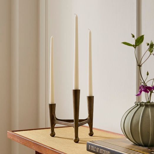 Pierce & Ward Brass Candleholder | West Elm (US)