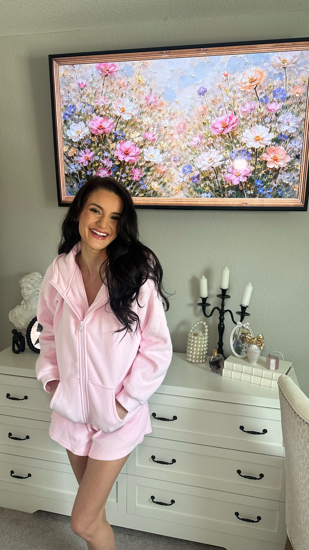 Comfrt hoodie and waffle shorts 
Comfy outfit
Loungewear 

#LTKootd #LTKselfcare