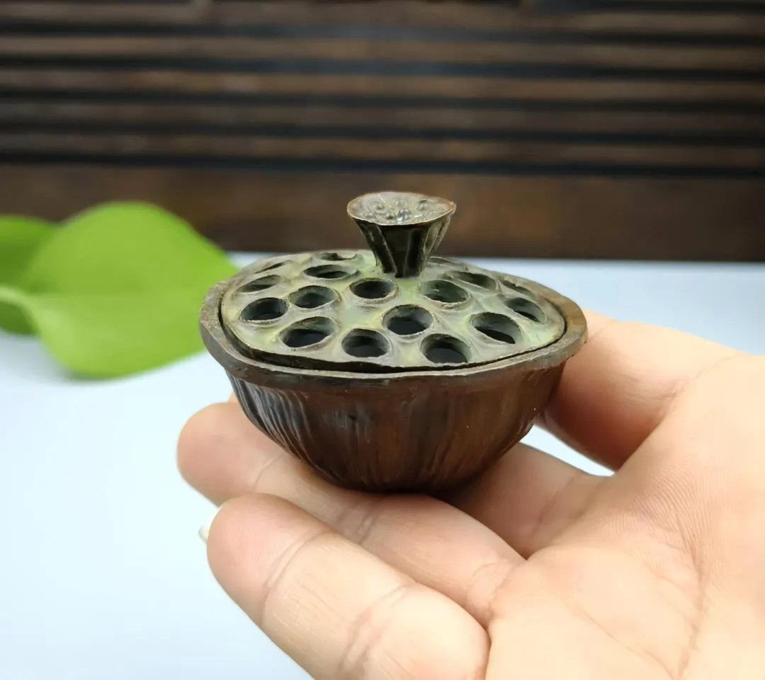 Pure Copper Vintage Mini Lotus Incense Burner / Home Decor Ornament - Etsy | Etsy (US)