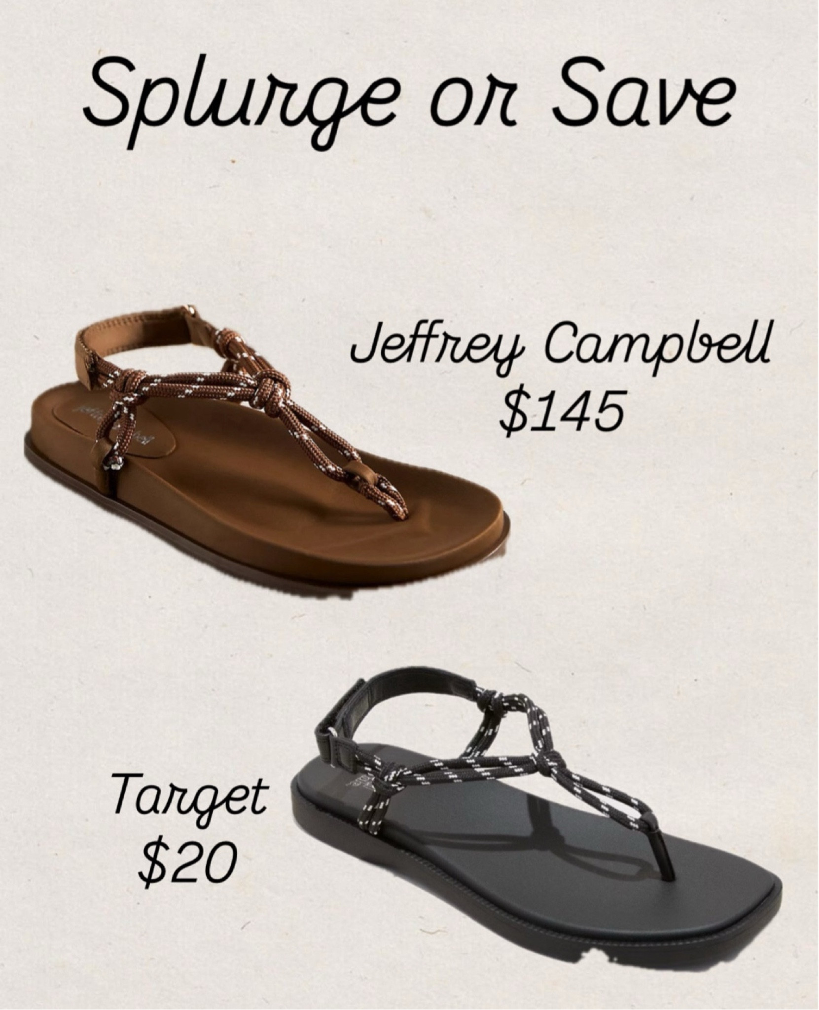 Jeffrey Campbell sandals
Rope sandals
Summer shoes
Vacation outfit
Summer outfit
Target sandals

#LTKSaleAlert #LTKFindsUnder50 #LTKBump