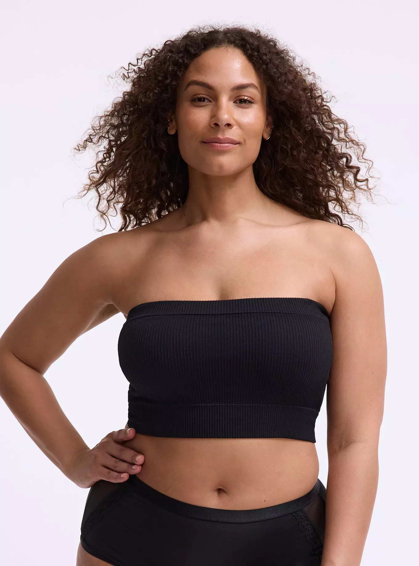 Unlined Seamless Rib Bandeau | Torrid (US & Canada)