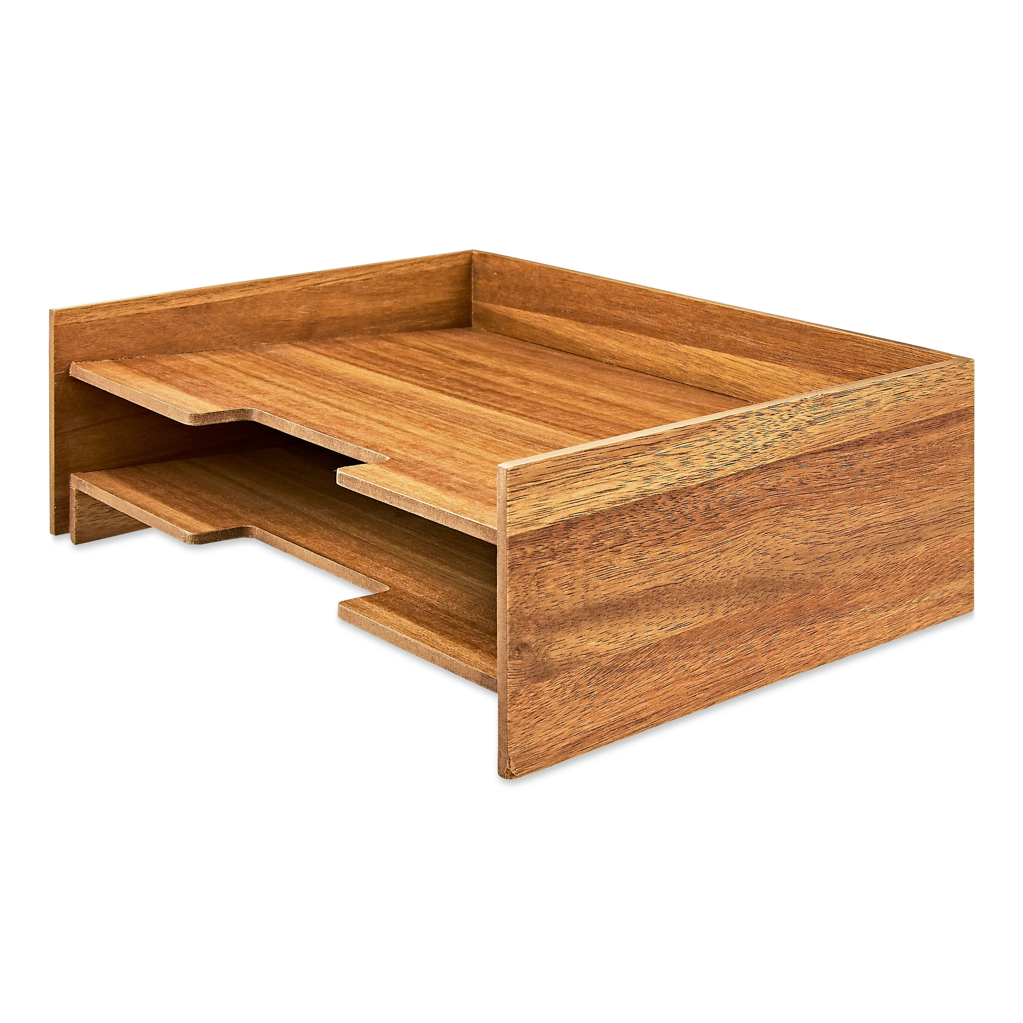 Pen+Gear Wooden Paper Tray, 12.6 in x 9.5 in x 4.1 in | Walmart (US)