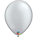 Amazon.com: Qualatex 11" Metalic Silver Balloons (100ct) by Pioneer Balloon Company : Home & Kitc... | Amazon (US)