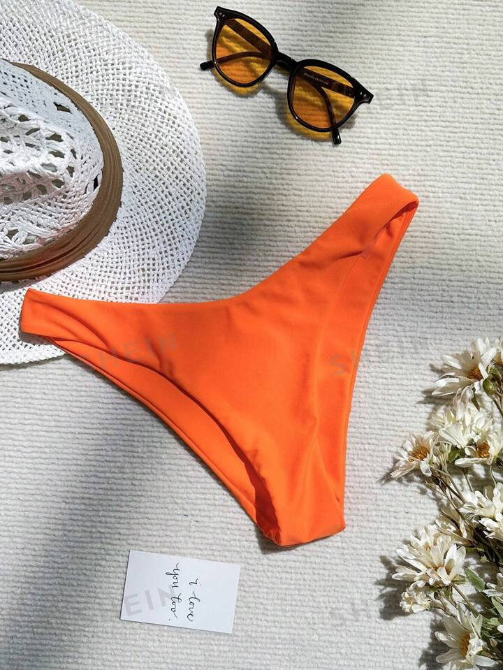 SHEIN Swim Basics Solid Bikini Bottom | SHEIN