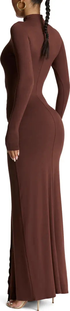 Tie Front Long Sleeve Maxi Dress | Nordstrom