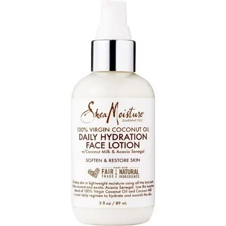 2 Pack - Shea Moisture 100% Virgin Coconut Oil Daily Hydration Face Lotion 3 oz | Walmart (US)