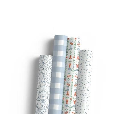 Eight Sheets Two-Sided "Cosette" & "A Pinch of Floral" Heavyweight Gift Wrap by Ramus & Co | Target