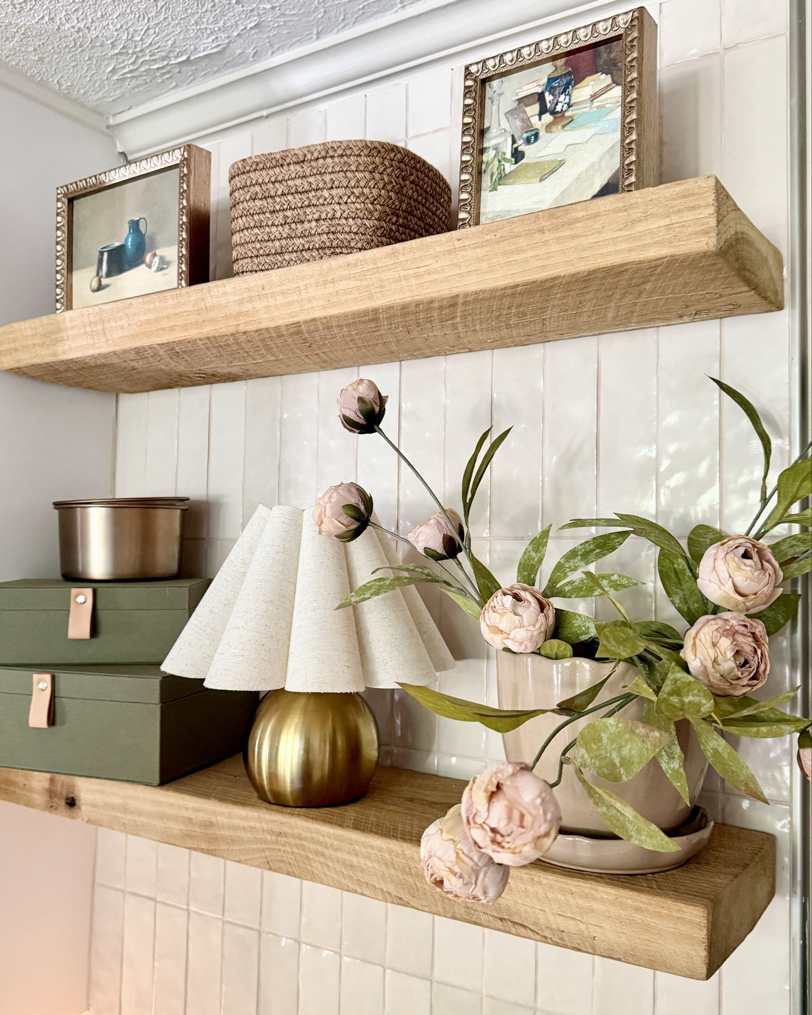 Real wood Floating shelves 