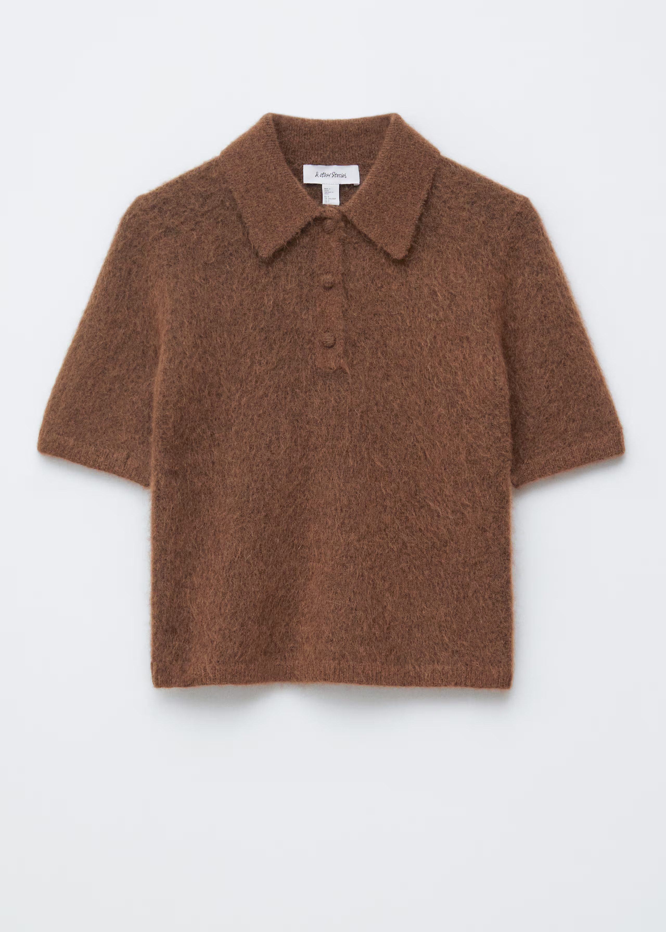 Brushed Knit Polo T-Shirt | & Other Stories UK