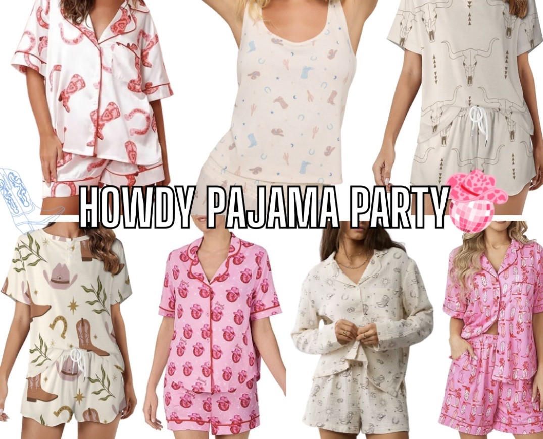 yeeeeehaww🤠 
A matching pajama party during a bachelorette weekend?? yes 🫶 

.
.
Denim and Diamonds
Last Rodeo

#LTKWedding #LTKParties #LTKFindsUnder50