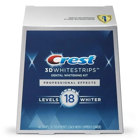 Crest 3D White Professional Effects Whitestrips Teeth Whitening Strips Kit | Walmart (US)