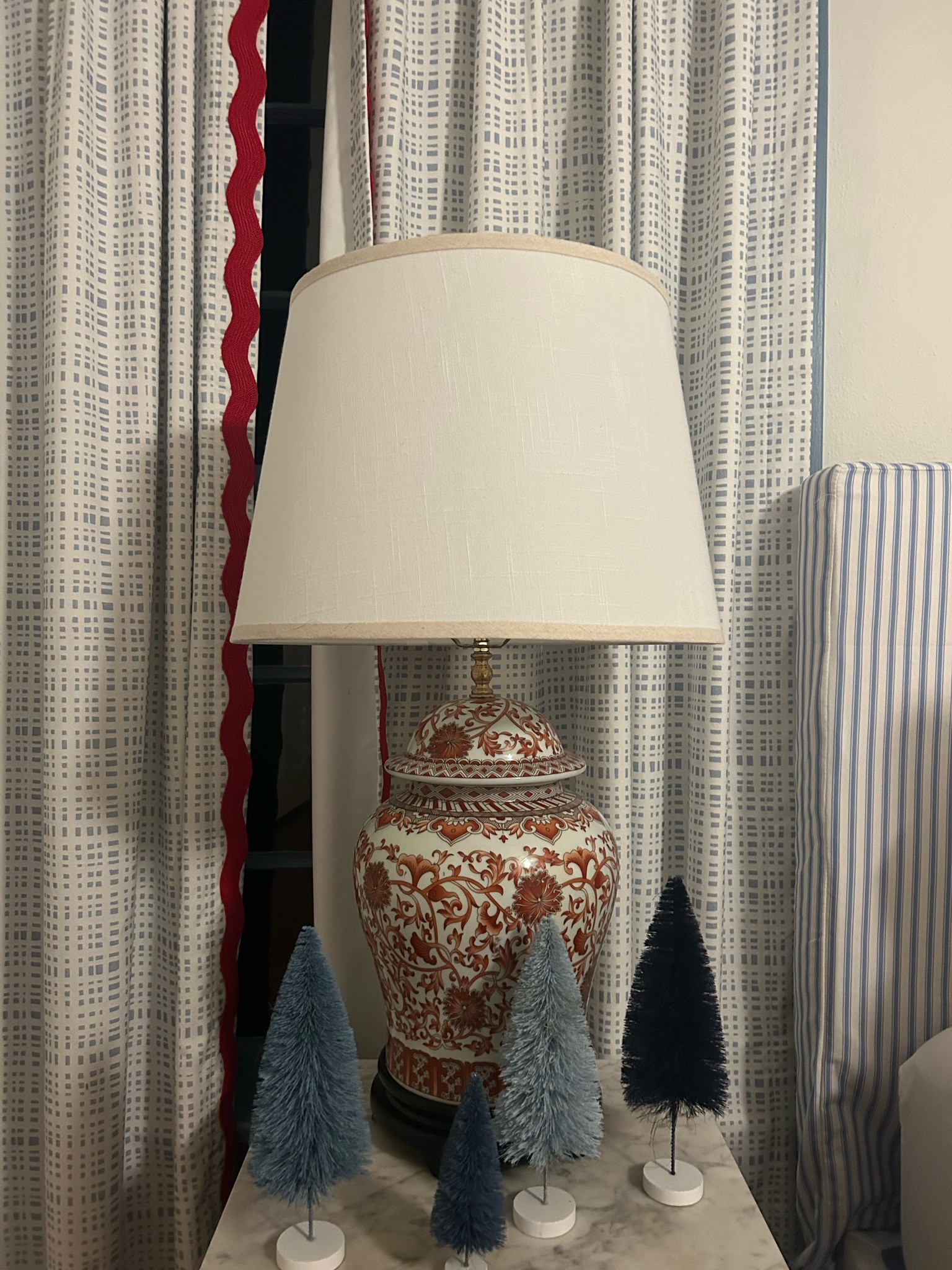 Bottle brush trees in shades of blue for holiday decor 

#LTKSeasonal #LTKhome #LTKHolidaySale