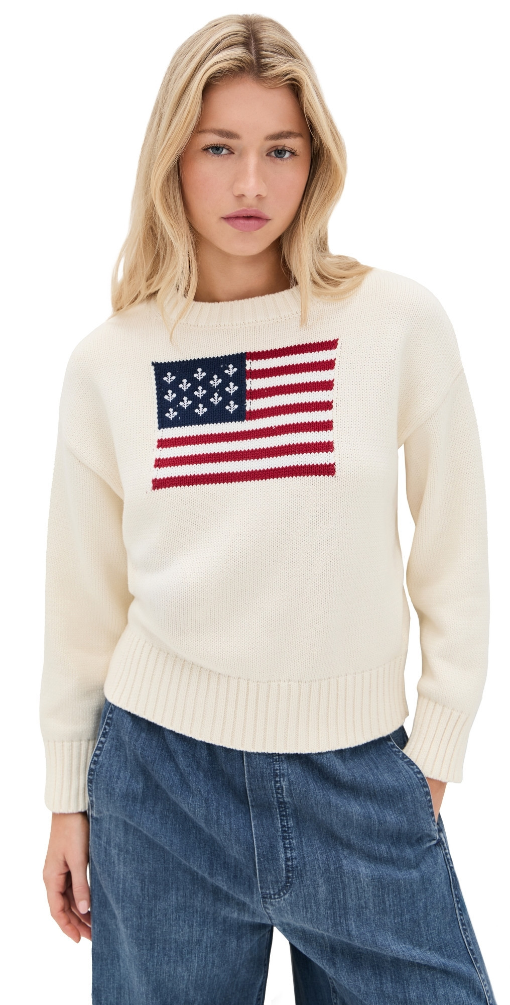 Marea Marea Flag Sweater Ivory M | Shopbop