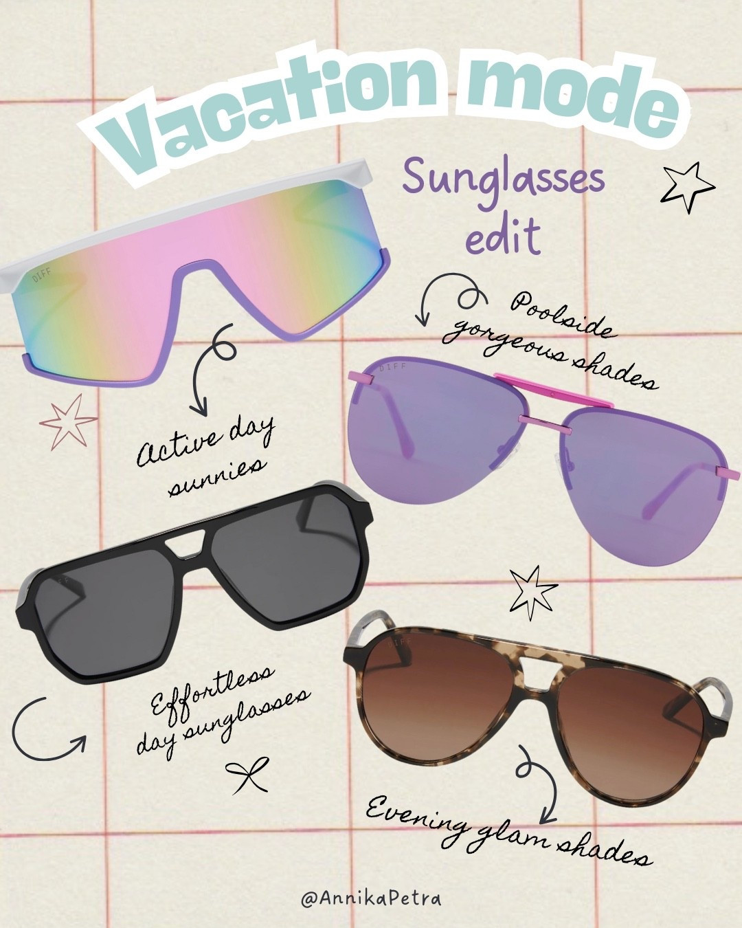 The Best Sunglasses for Warm Weather, Travel & Vacation ☀️🕶️

I cannot wait for sunshine, warm weather, and outfits that revolve around a good pair of sunnies. These shades are SICK — from sporty to straight-up luxurious — and they’re coming with me everywhere this season.

Beach days, travel days, poolside lounging, errands, vacation dinners… these sunglasses do it all. If you’re building your warm-weather wardrobe, start here.

The sunny shades are everything.
Shop my favorite sunglasses linked in LTK 🤍

Save this for spring & summer travel
Which pair are you grabbing? 😎

#BestSunglasses
#VacationStyle
#WarmWeatherStyle
#LTKFinds
#SummerFashion
#ResortWear

#LTKSaleAlert #LTKSeasonal #LTKBeauty