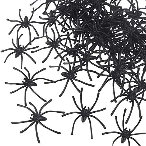 TUPARKA 50 Pcs Halloween Fake Spider Plastic Mini Spiders Realistic Joke Toys for Haunted House H... | Amazon (US)