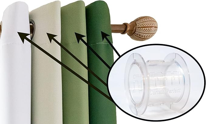 Curtain Spacers (Small) - Curtain Shapers - Drapery Spacers - Curtain Accessories - Pleats | Amazon (US)
