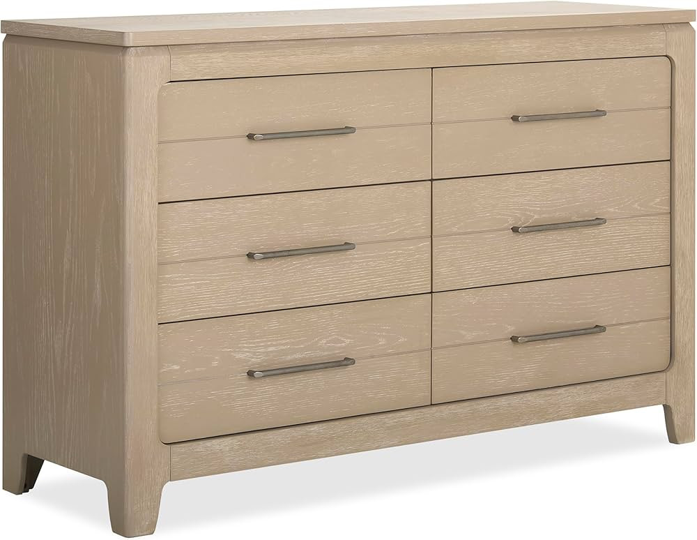 Evolur Oakley Double Dresser for Bedroom, Nursery Dresser Organizer with Six Spacious Drawers, We... | Amazon (US)