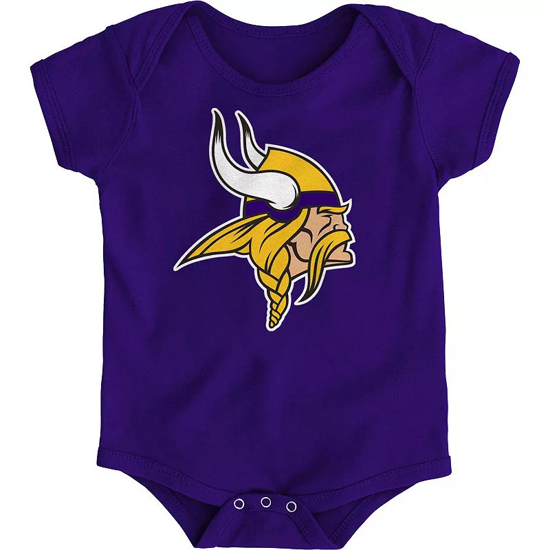 Newborn & Infant Purple Minnesota Vikings Team Logo Bodysuit, Kids Unisex, Size: 6-9 Months | Kohl's