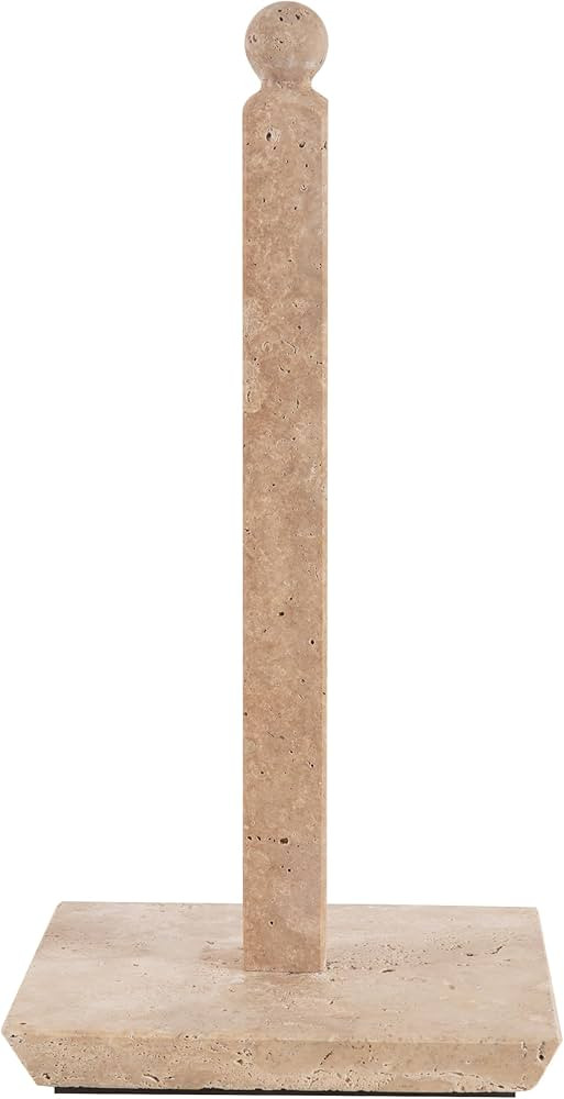 Marble Paper Towel Holder 12.5 Inch Travertine Paper Towels Organizer for Kitchen Countertop Stor... | Amazon (US)
