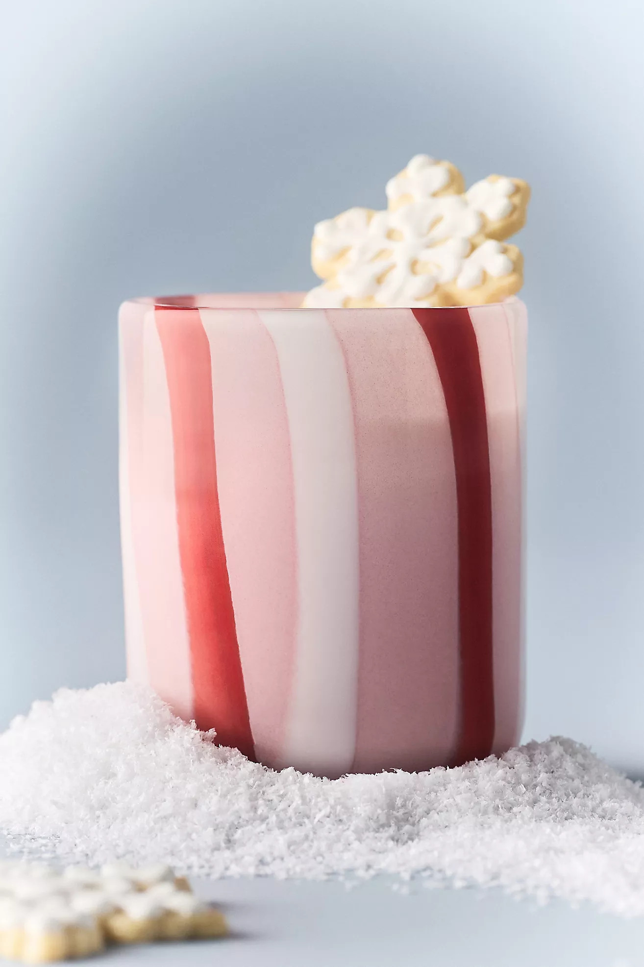 Ribbon Stripe Holiday Icon Juice Glass | Anthropologie (US)