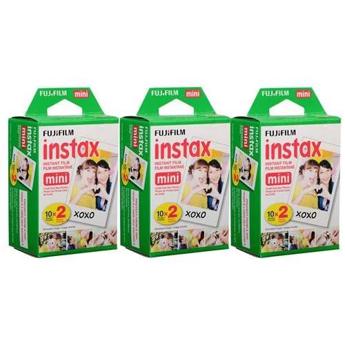 Fujifilm Instax Mini Instant Film (3 Twin Packs, 60 Total Pictures) Value Set | Walmart (US)