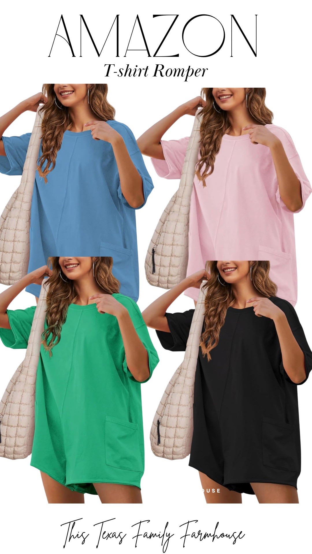 T-shirt Rompers are my fav!!! Great for any size (pregnant, not pregnant, postpartum, etc.). 

They are a loose comfortable fit for running errands, casual gatherings, or just cleaning your house! 

Mom Style | rompers | casual wear | best sellers | everyday style | spring style | summer style 

#LTKFindsUnder50 #LTKStyleTip #LTKTravel