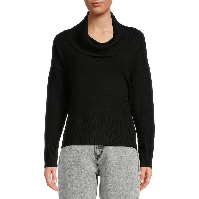 Time and Tru Women’s Long Sleeve Cowl Neck Sweater | Walmart (US)