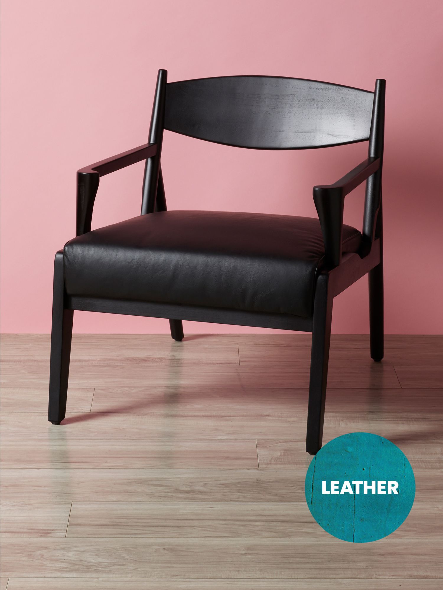 31in Top Grain Leather Kennedy Accent Chair | Living Room | HomeGoods | HomeGoods