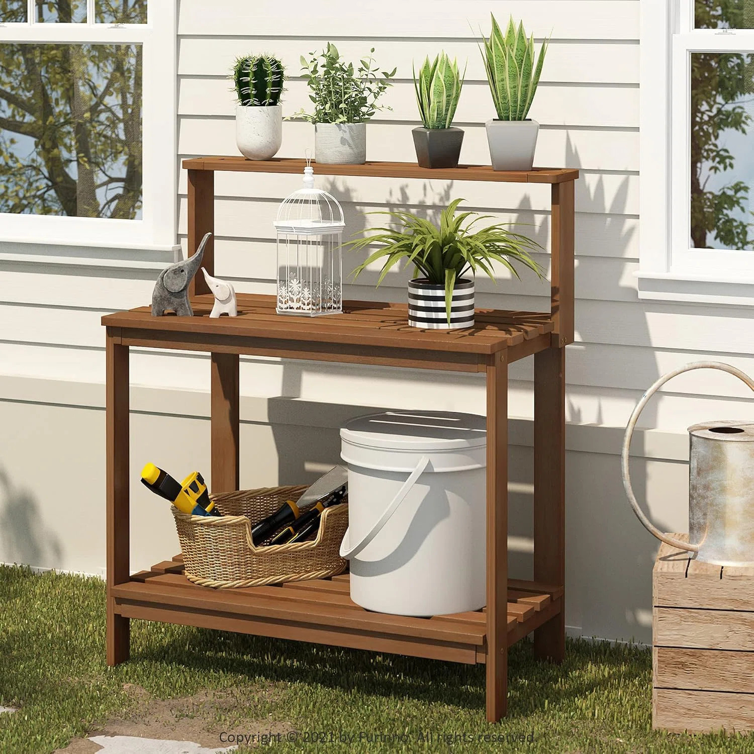 Ermont Wood Potting Bench | Wayfair North America