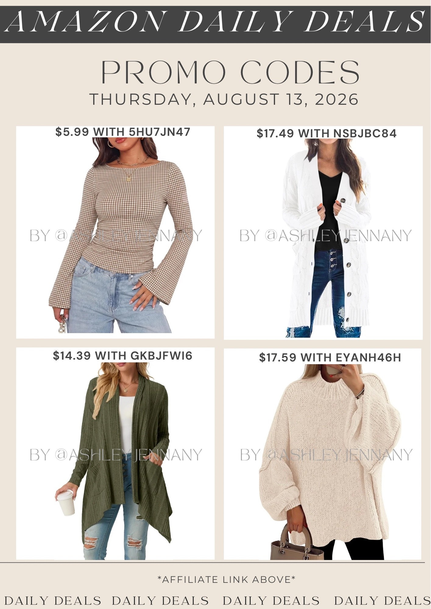 Amazon deals

#LTKSaleAlert #LTKMidsize #LTKSeasonal
