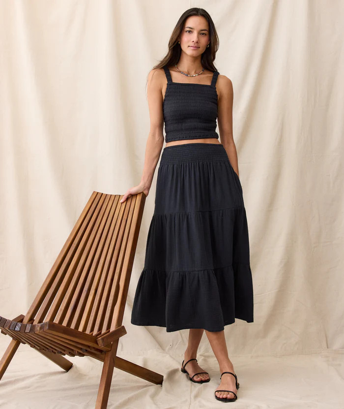 Corinne Double Cloth Maxi Skirt | Marine Layer
