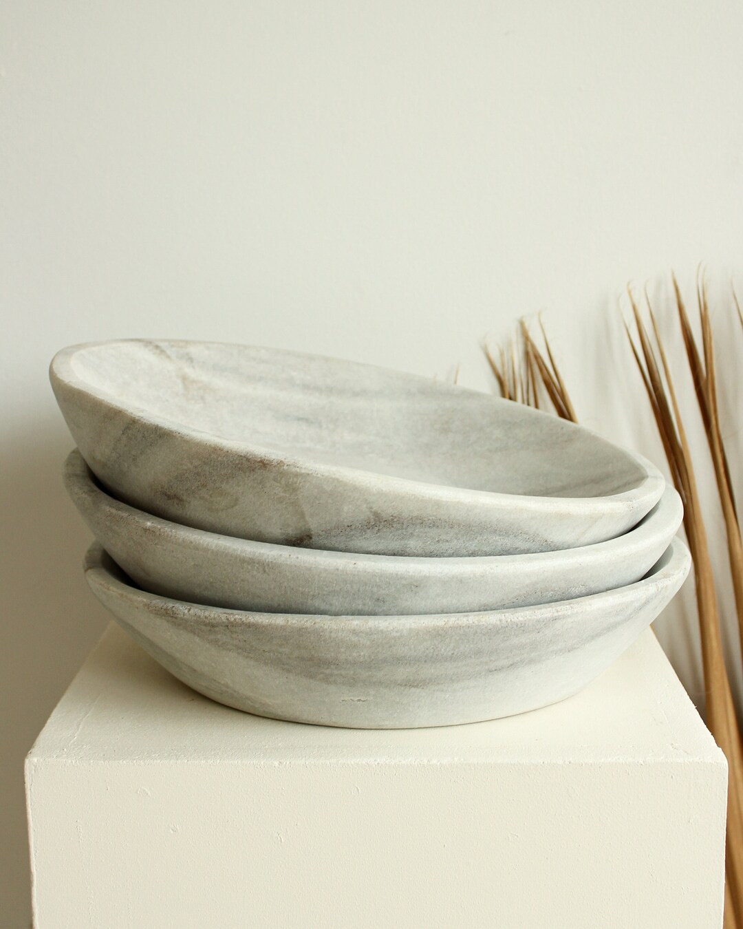 Large Rustic Marble Plate, XL Earthy Marble Plate, Handmade Marble Dish, Matte Rustic Marble Dish... | Etsy (US)