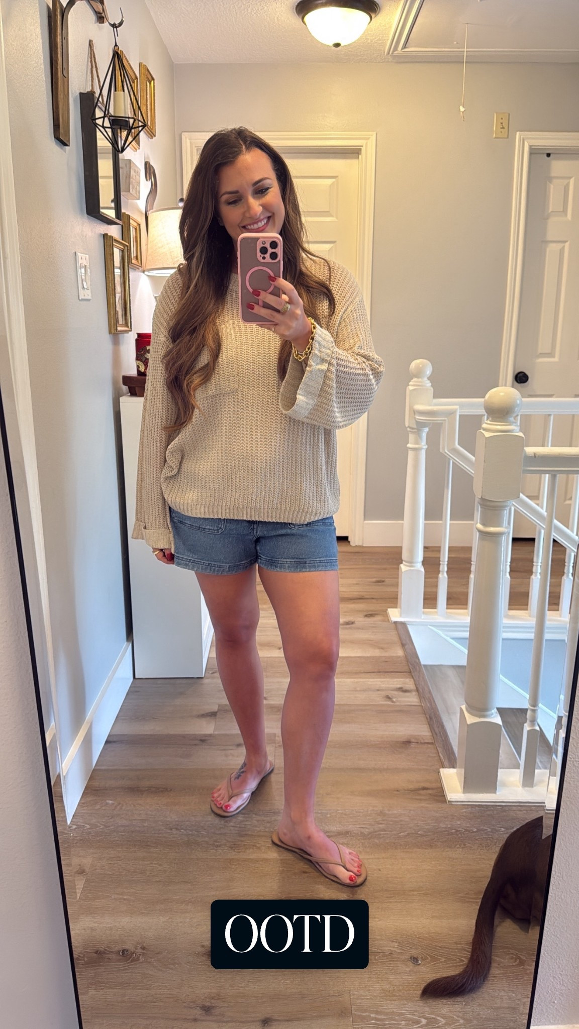 Sundays are for running errands and resetting the house! Sharing today’s outfit of the day! I couldn’t link my sweater but found some that are similar! #casualoutfit #ootd 

#LTKFindsUnder100 #LTKMidsize #LTKStyleTip