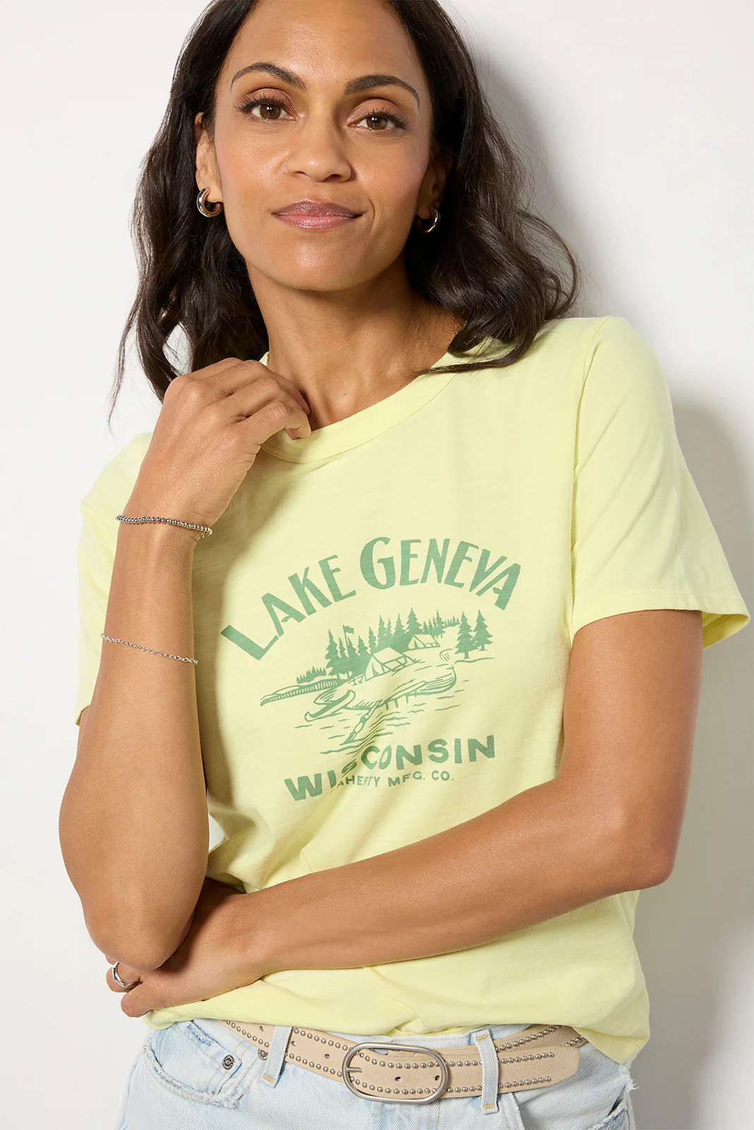 Lake Geneva Sunwashed Crew Tee | Evereve