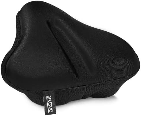 Bikeroo Bike Seat Cushion - Padded Gel Wide Adjustable Cover for Men & Womens Comfort, Compatible wi | Amazon (US)