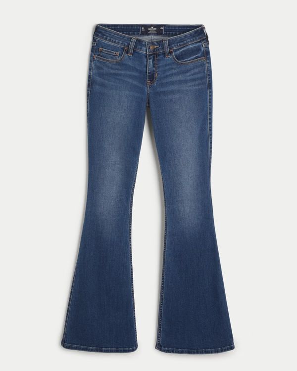 Low-Rise Dark Wash Vintage Flare Jean | Hollister (US)