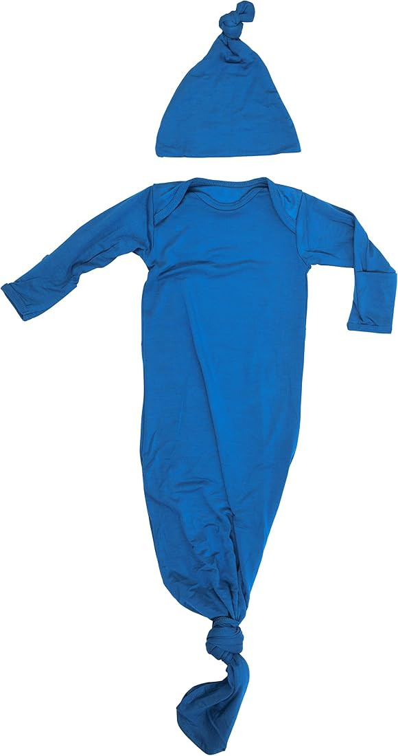Three Little Tots Newborn Baby Knotted Tie Gown - Infant | Amazon (US)