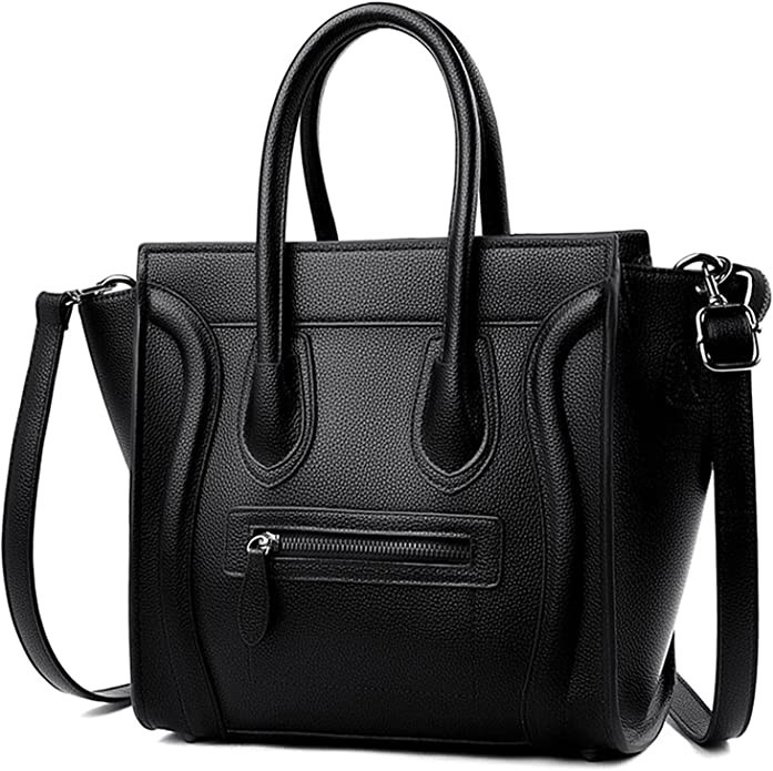 Lychee Pattern Leather Tote for Women Purses and Handbags Shoulder Crossbody Bag Designer Top-Han... | Amazon (US)