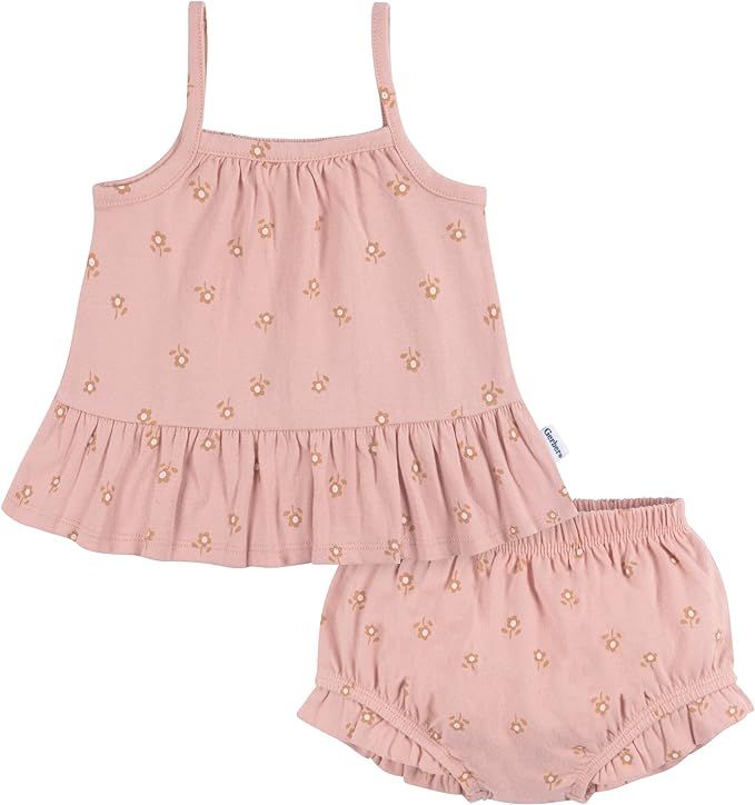 Gerber Baby-Girls Sleeveless Tunic Top And Diaper Cover Set | Amazon (US)