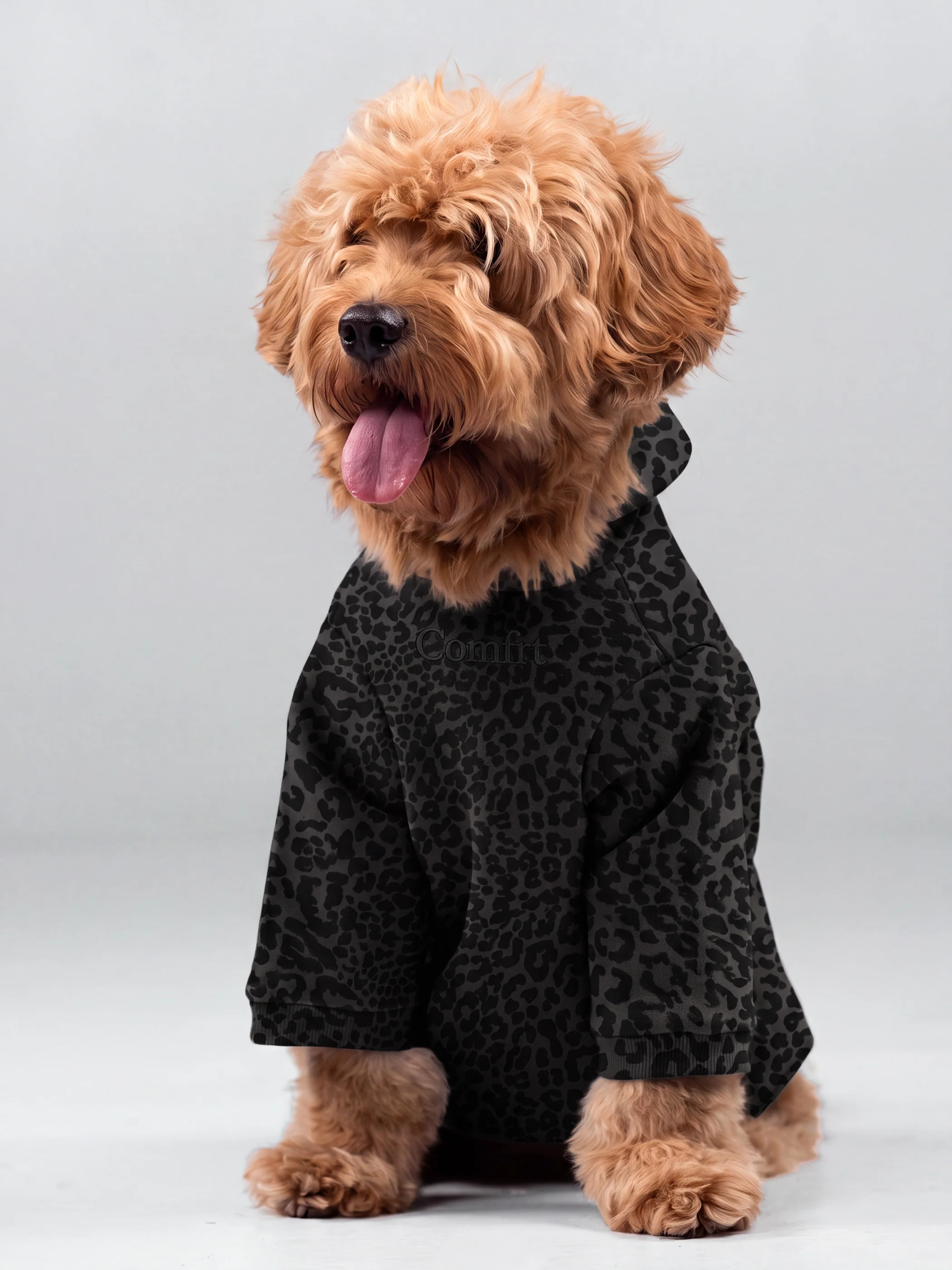 Comfrt Signature Paw Hoodie | Midnight Leopard | M | Medium | Comfrt