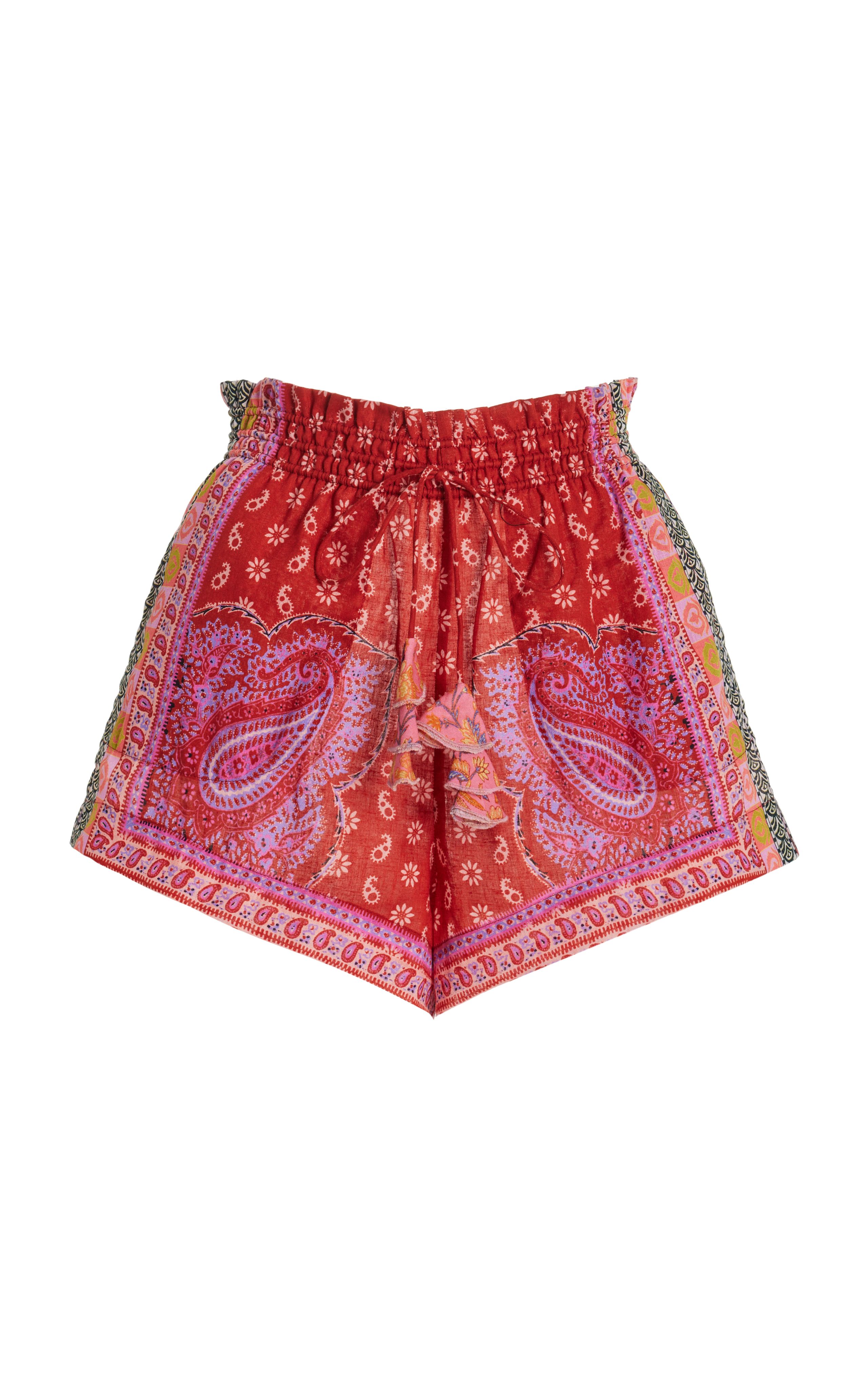 Kaleido High-Waisted Cotton-Linen Shorts | Moda Operandi (Global)