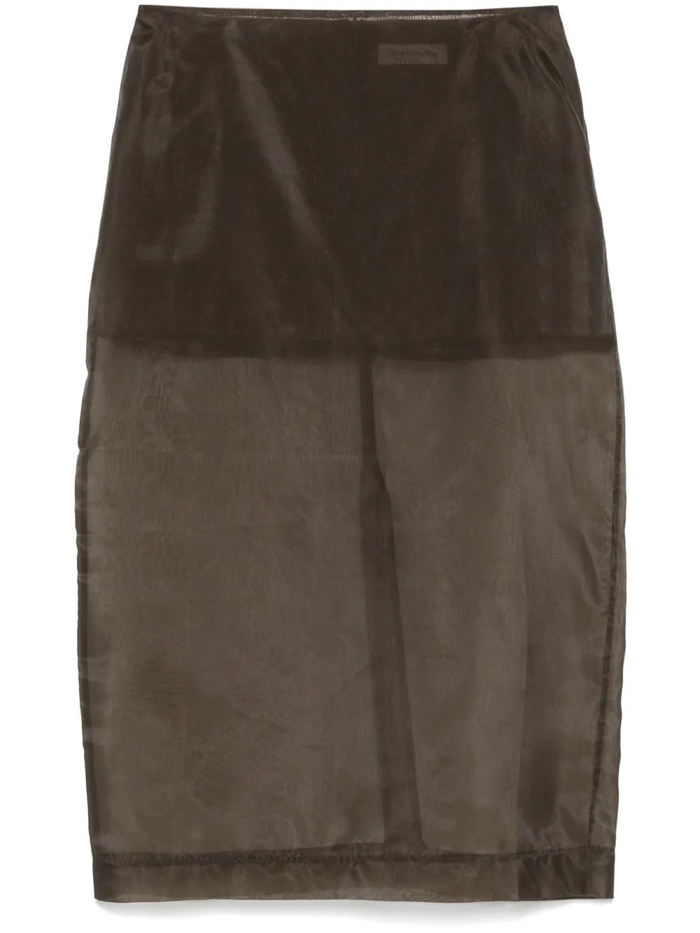 The Frankie Shop Peri midi skirt - Brown | Farfetch Global