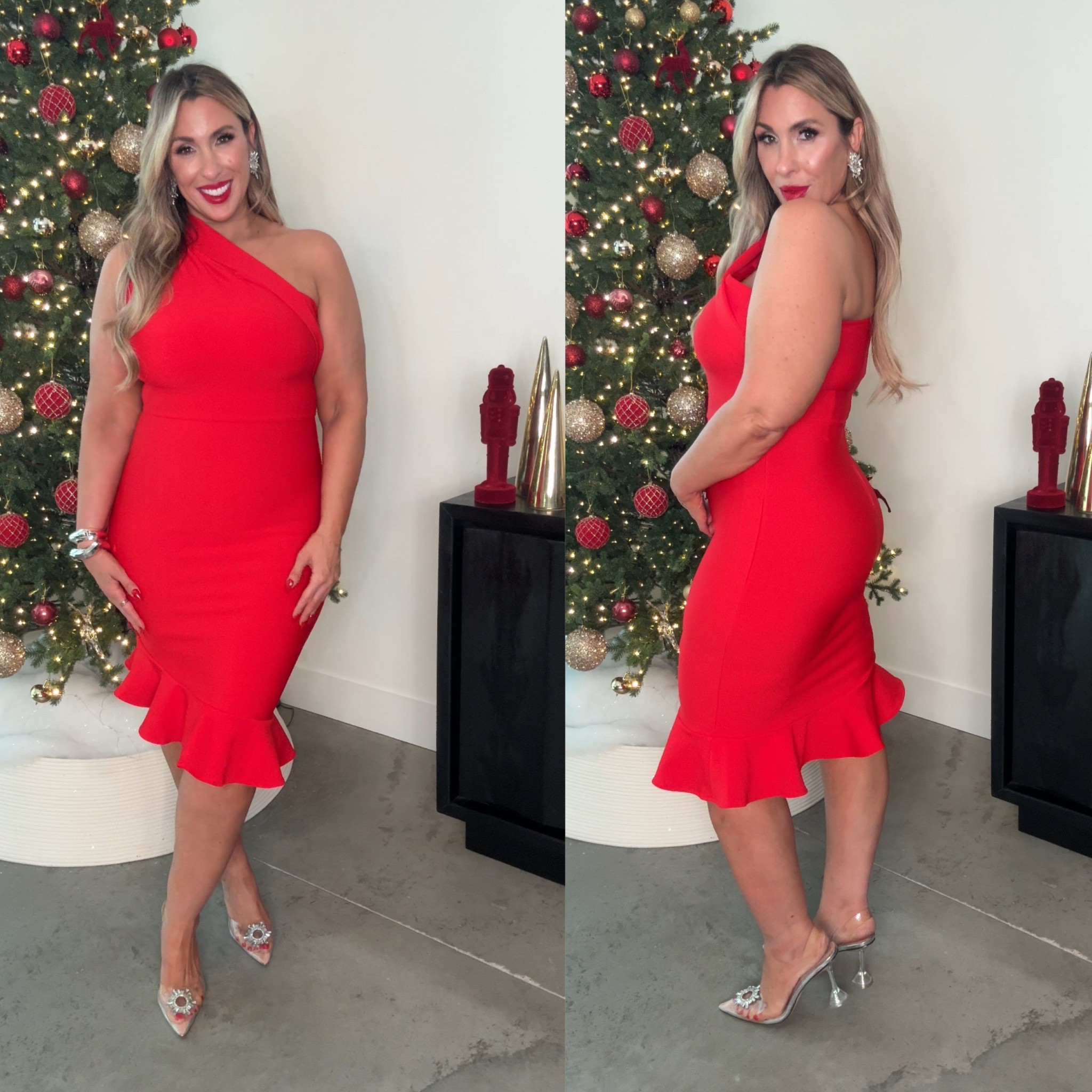 Midsize holiday look

Amazing quality bandage when shoulder dress stretchy, but also compressive and shaping size XL

red glossy non transfer lip color “on a mission” (the picture looks pink, but it’s a bright red) 

#LTKBeauty #LTKMidsize #LTKHoliday
#holidaydress #holidayoutfit #christmasoutfit #sequinoutfit #holidayoutfit

#LTKHoliday #LTKMidsize