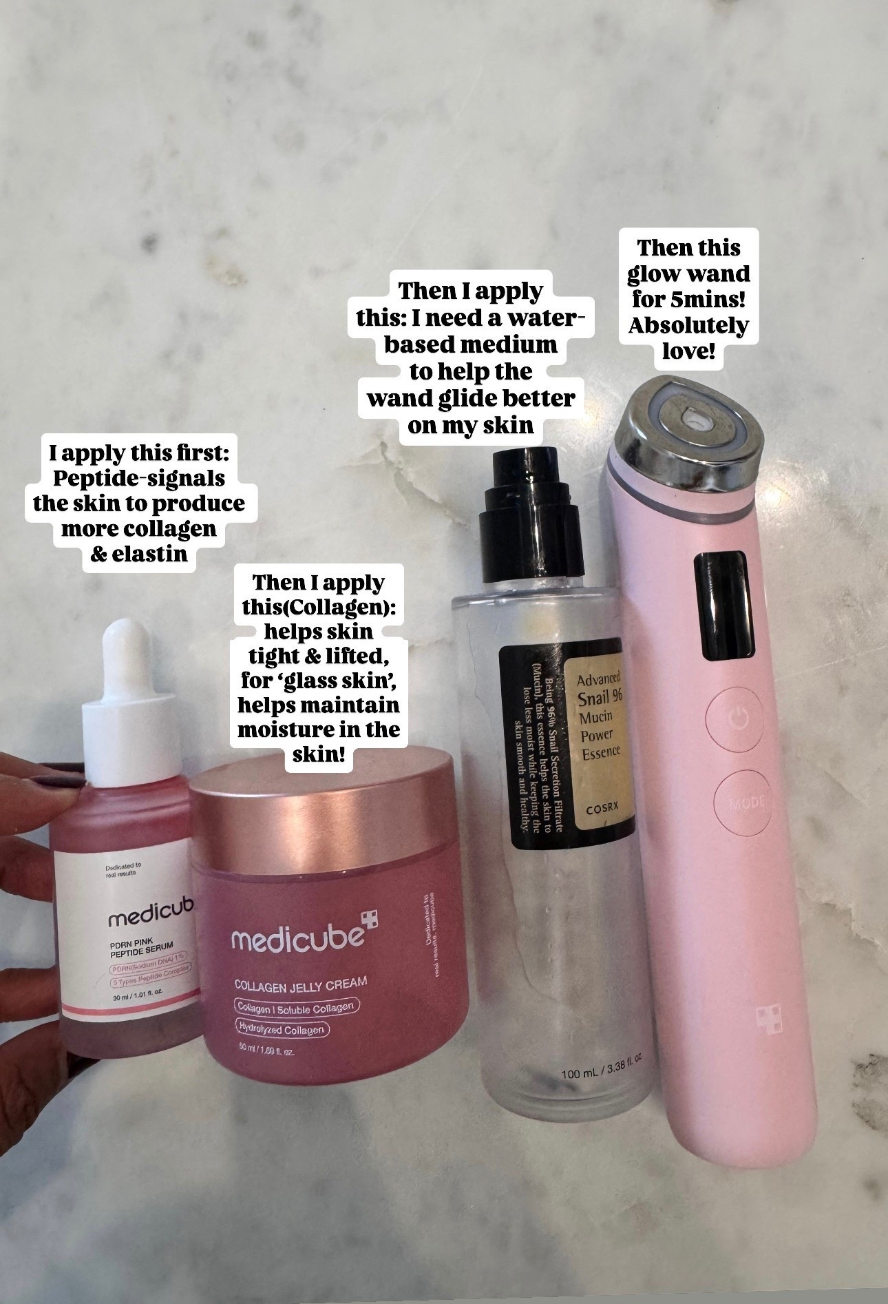 I’ve used this every single night since I got it—-love the results! Skin is firmer, texture is smoother, more bright. Enhances absorption of creams  and serums and you can use your own skincare. I love it so much I also bought the travel size wand. 
I added the snail mucin so the wand glides better on my skin. You can use your own skincare if you already have one you like.great for gifting! 

#LTKBeauty #LTKOver40

#LTKHoliday #LTKOver40 #LTKBeauty