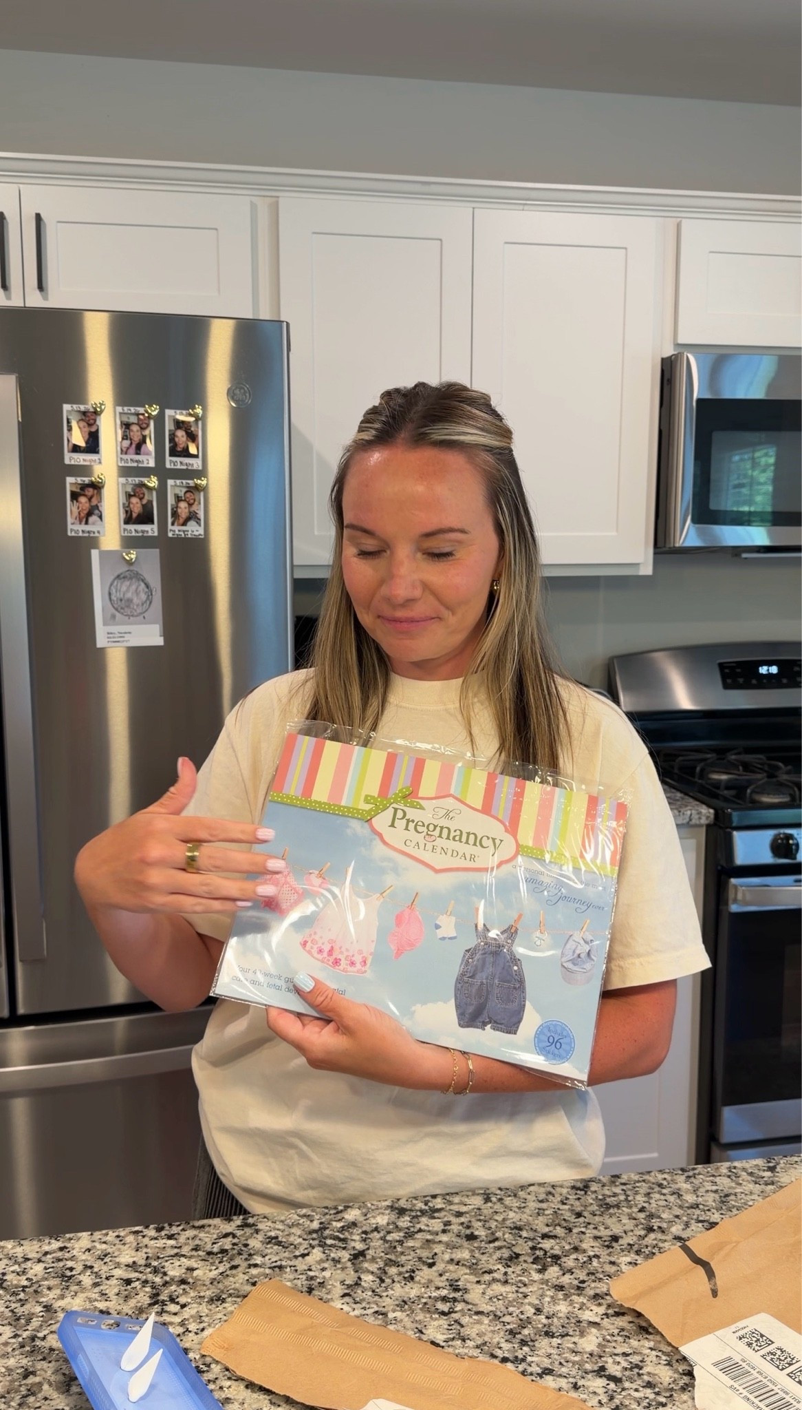 Documenting in a pregnancy calendar ￼

#LTKdayinmylife #LTKBump #LTKBaby