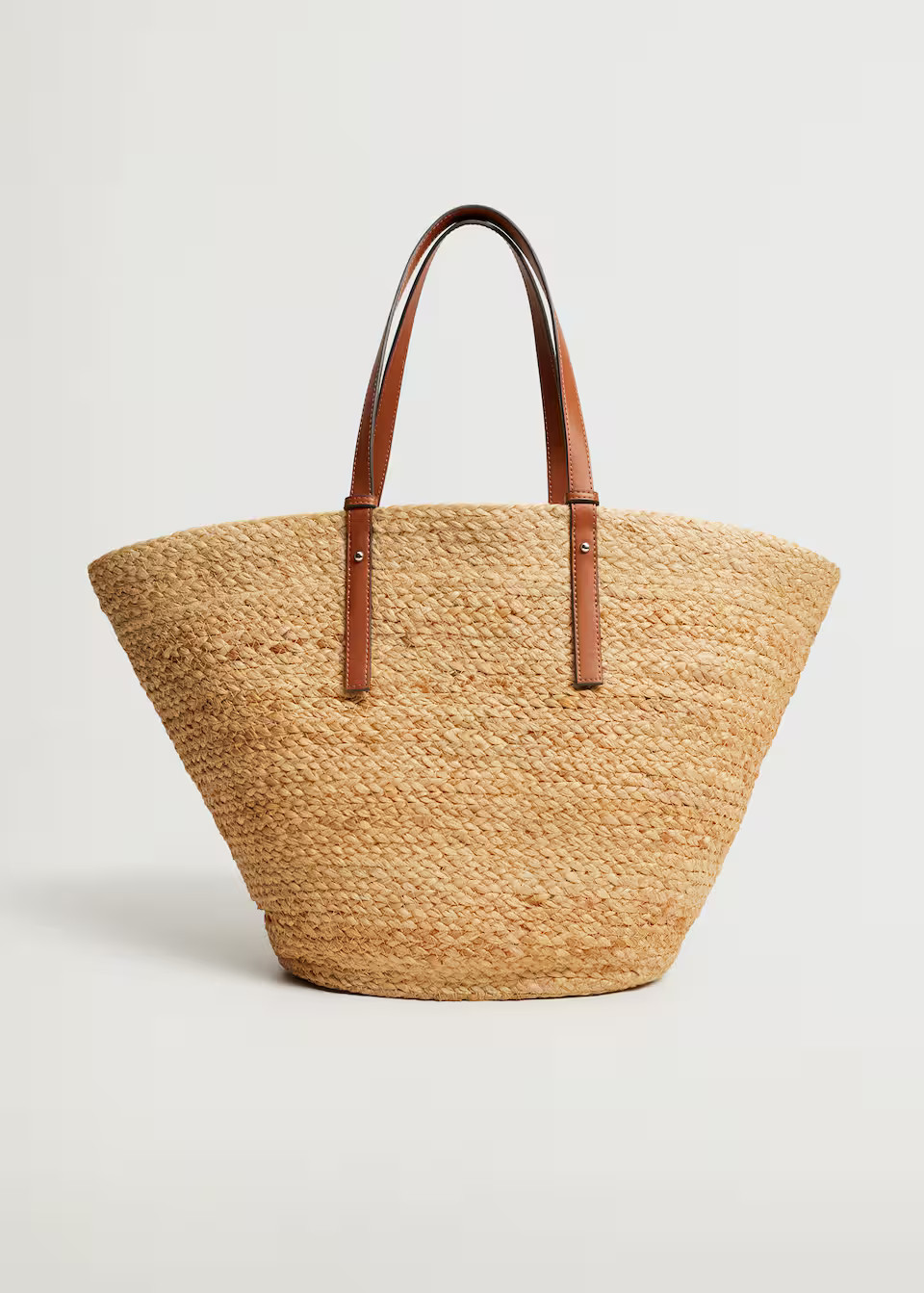 Jute basket bag | MANGO (US)